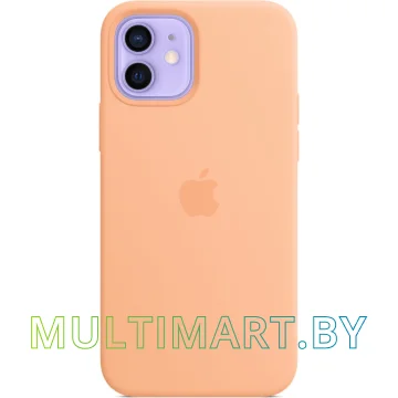Чехол для телефона Apple MagSafe Silicone Case для iPhone 12/12 Pro (светло-абрикосовый)